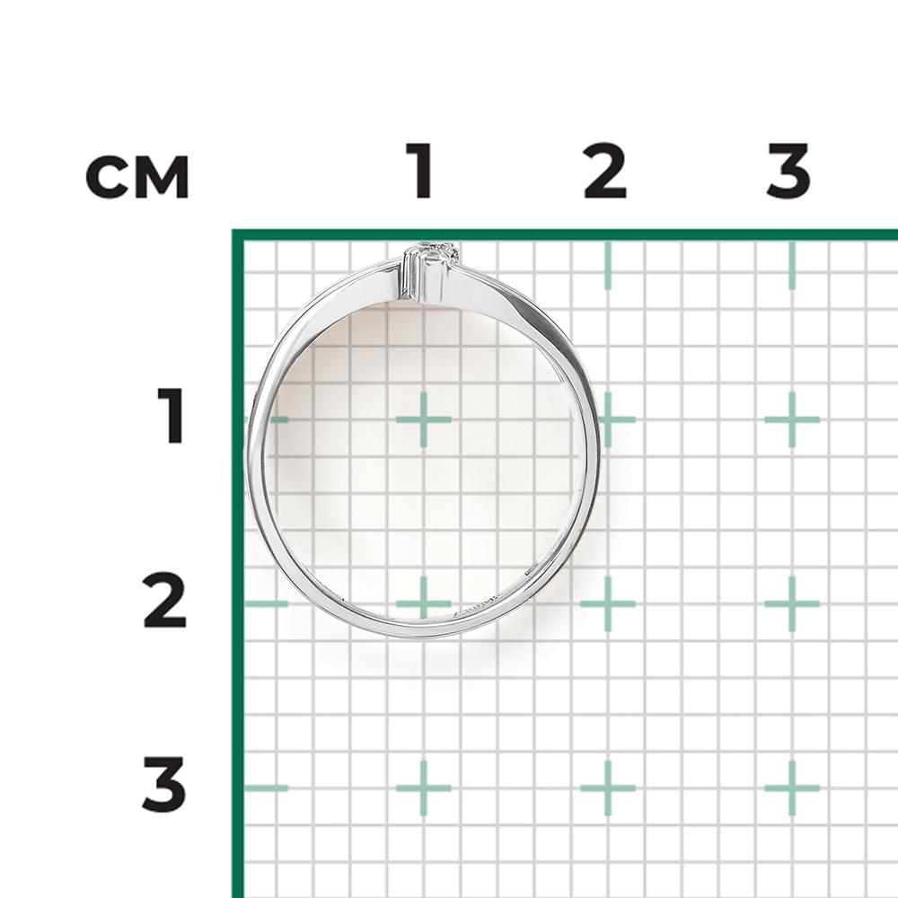 Кольцо из белого золота с бриллиантами 01-0404-00-101-1120-30