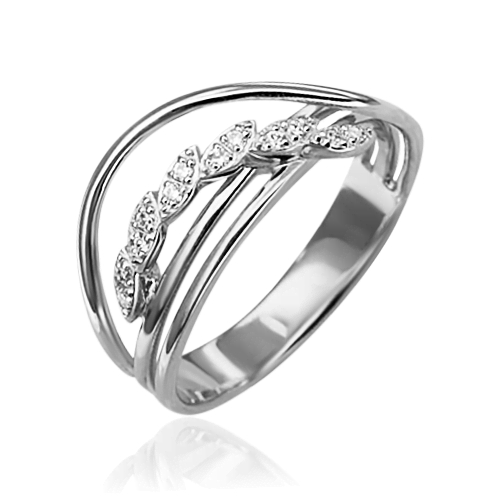 Кольцо из белого золота с бриллиантами 01-0418-00-101-1120-30