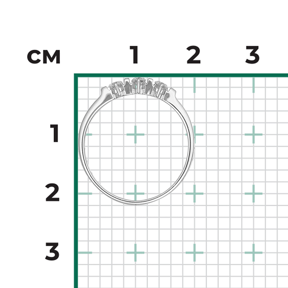 Кольцо из белого золота с бриллиантами 01-0420-00-101-1120-30