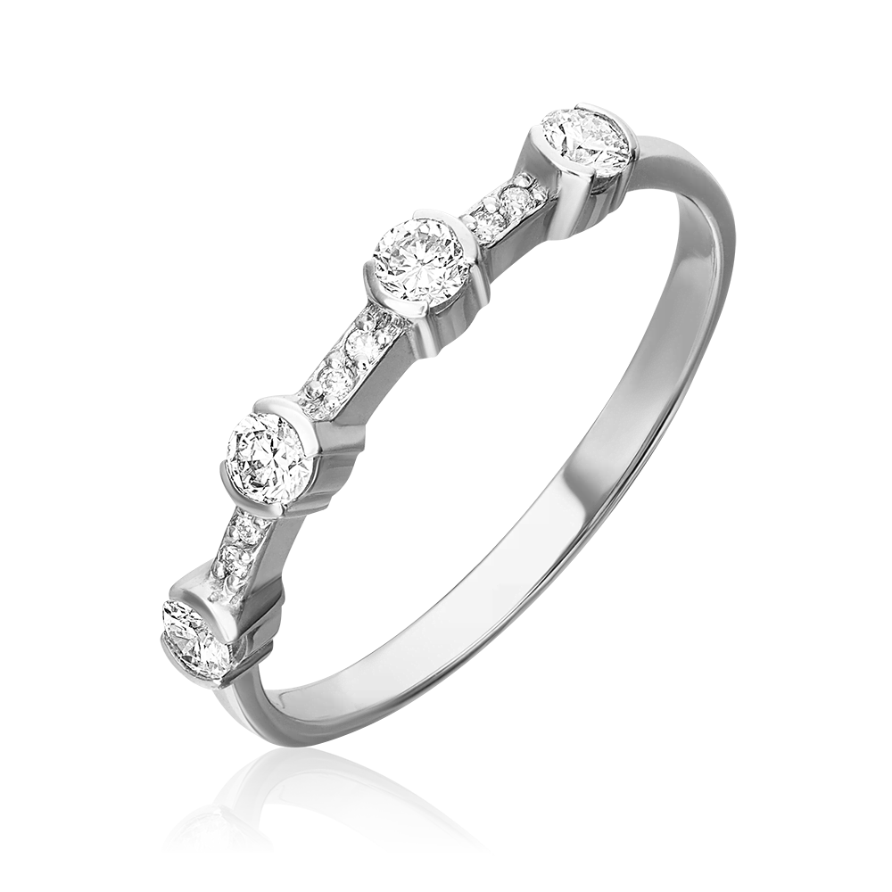 Кольцо из белого золота с бриллиантами 01-0424-00-101-1120-30