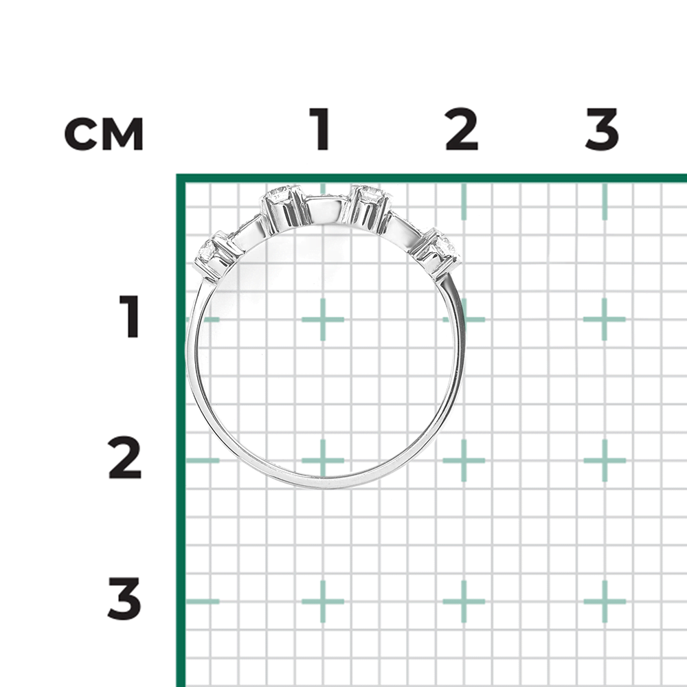 Кольцо из белого золота с бриллиантами 01-0424-00-101-1120-30
