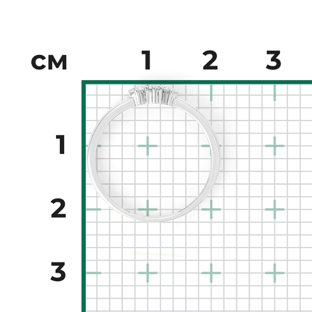 Кольцо из белого золота с бриллиантами 01-0426-00-101-1120-30