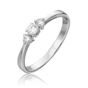 Кольцо из белого золота с бриллиантами 01-0428-00-101-1120-30