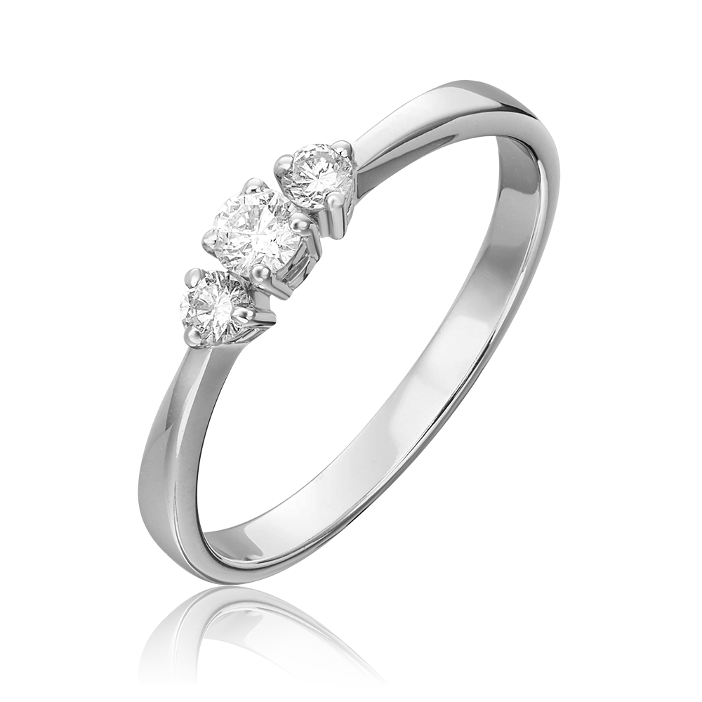 Кольцо из белого золота с бриллиантами 01-0428-00-101-1120-30