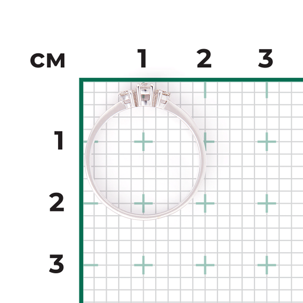 Кольцо из белого золота с бриллиантами 01-0428-00-101-1120-30