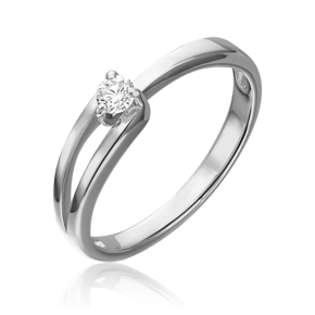 Кольцо из белого золота с бриллиантом 01-0442-00-101-1120-30