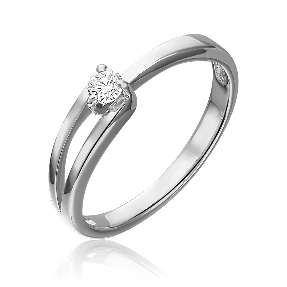 Кольцо из белого золота с бриллиантом 01-0442-00-101-1120-30