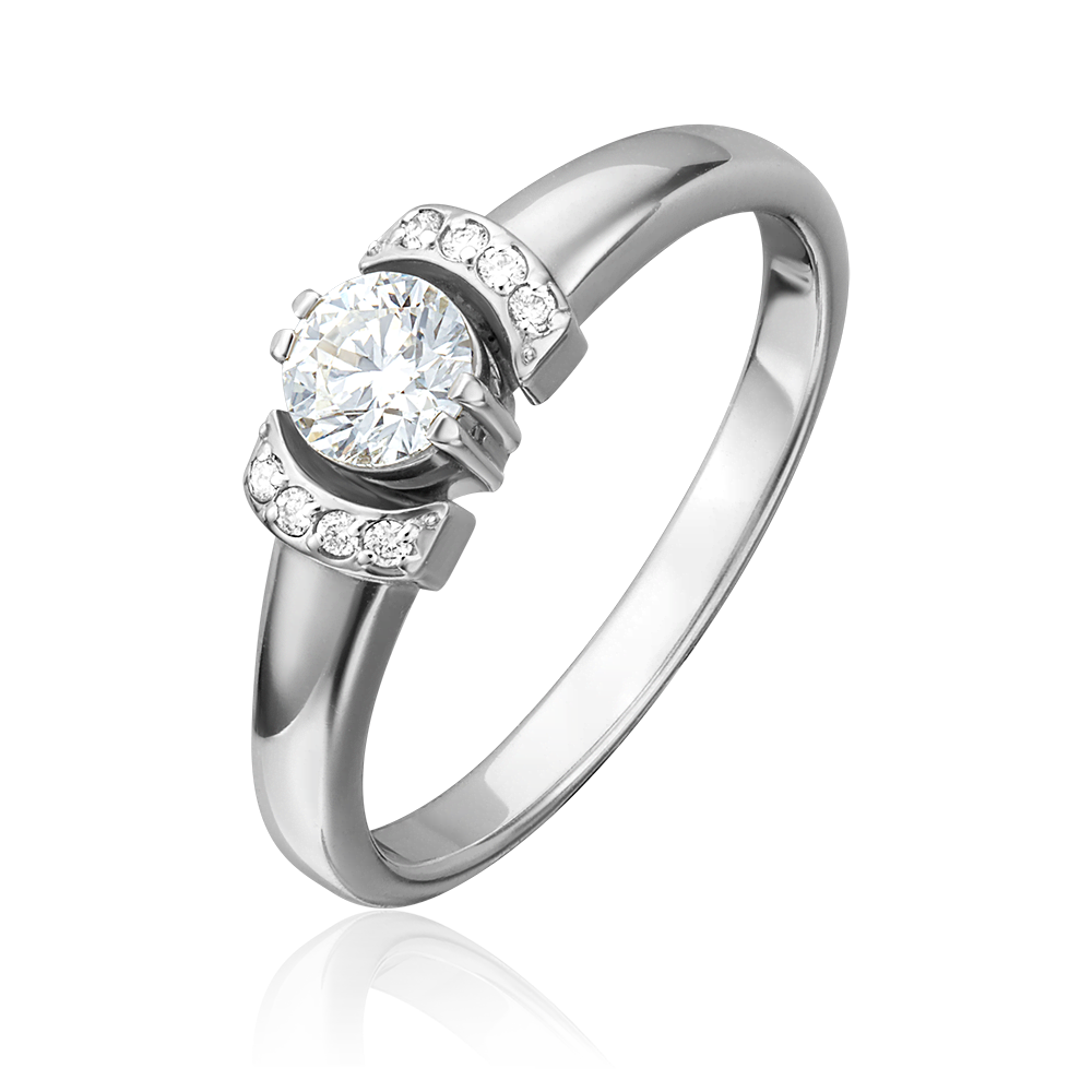 Кольцо из белого золота с бриллиантами 01-0446-00-101-1120-30