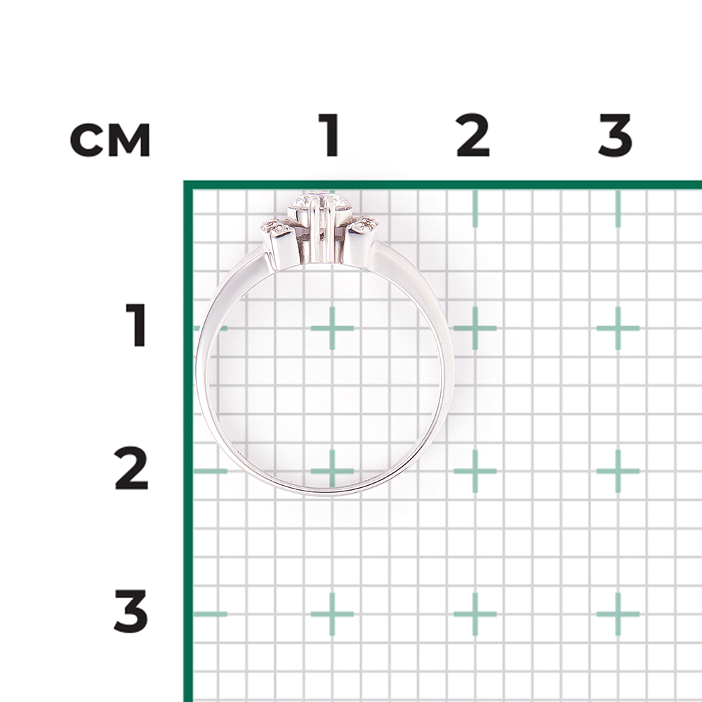 Кольцо из белого золота с бриллиантами 01-0446-00-101-1120-30