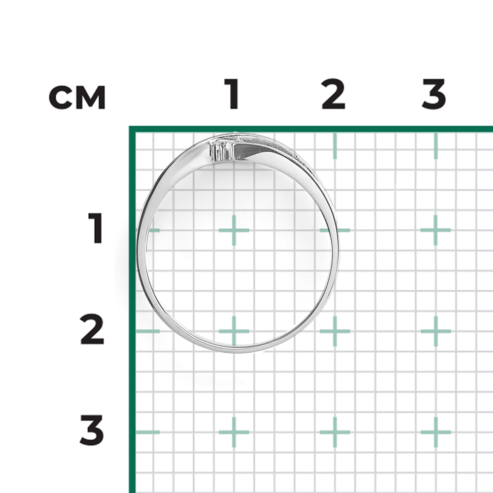 Кольцо из белого золота с бриллиантами 01-0456-00-101-1120-30