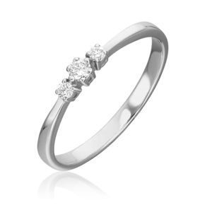 Кольцо из белого золота с бриллиантами 01-0460-00-101-1120-30