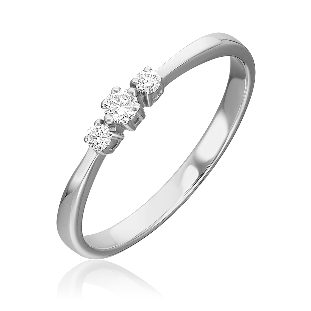 Кольцо из белого золота с бриллиантами 01-0460-00-101-1120-30