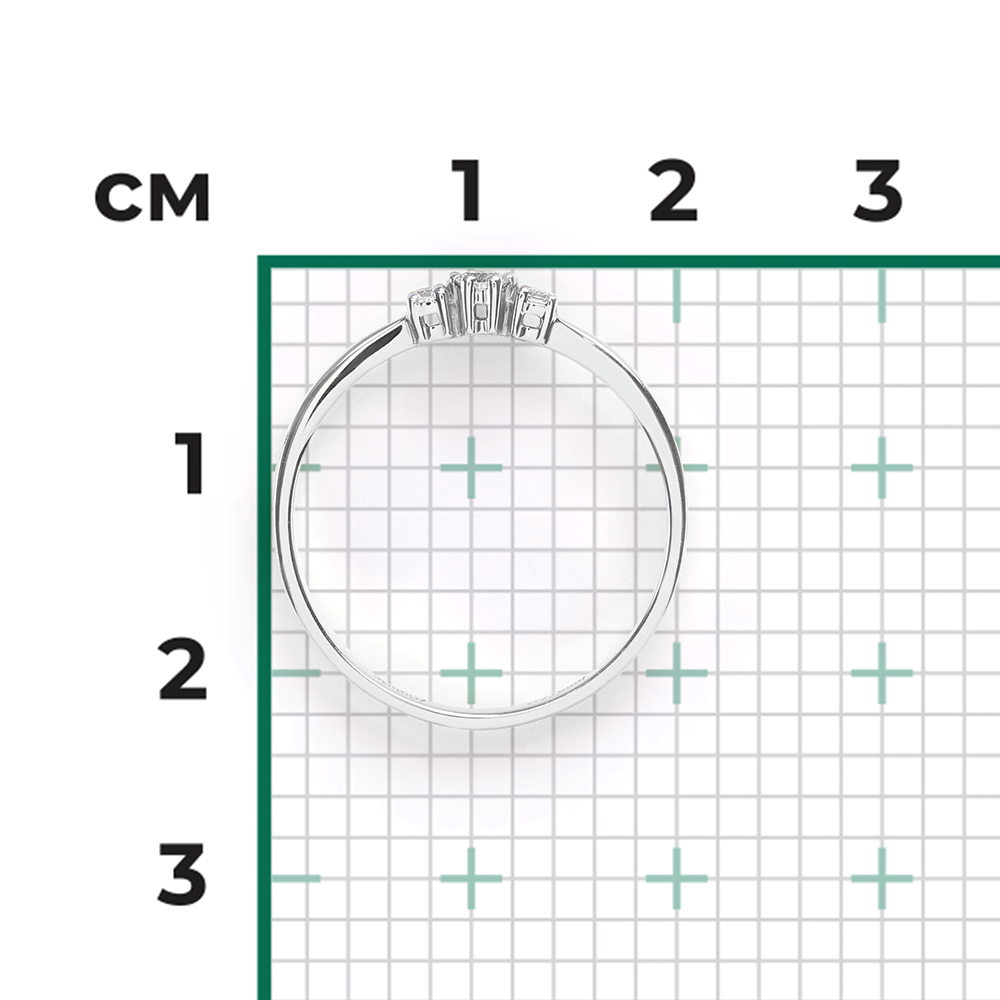 Кольцо из белого золота с бриллиантами 01-0460-00-101-1120-30
