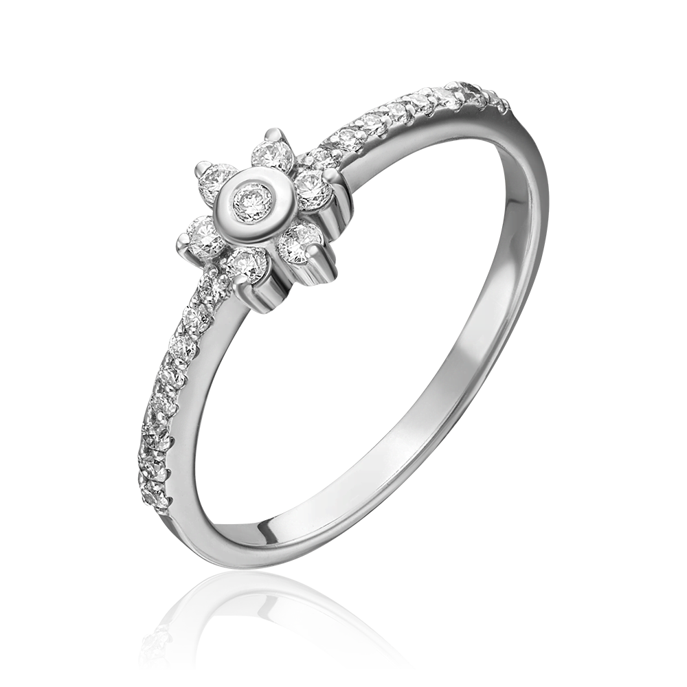 Кольцо из белого золота с бриллиантами 01-0464-00-101-1120-30