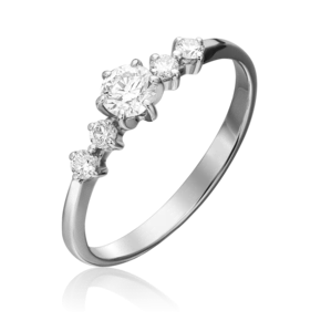 Кольцо из белого золота с бриллиантами 01-0466-00-101-1120-30