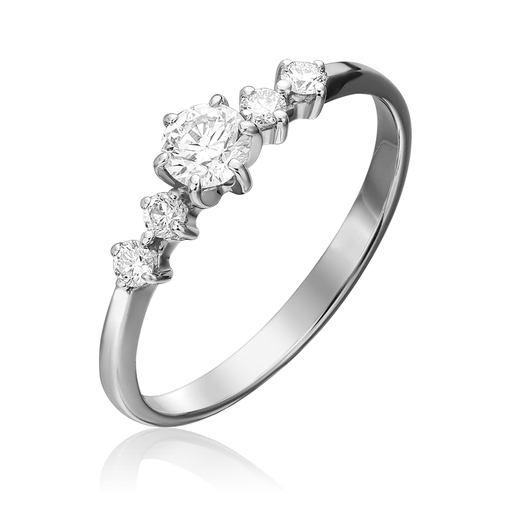 Кольцо из белого золота с бриллиантами 01-0466-00-101-1120-30