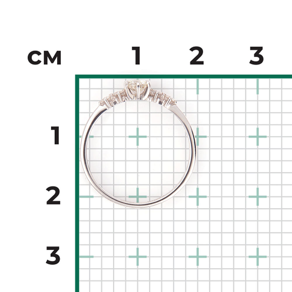 Кольцо из белого золота с бриллиантами 01-0466-00-101-1120-30