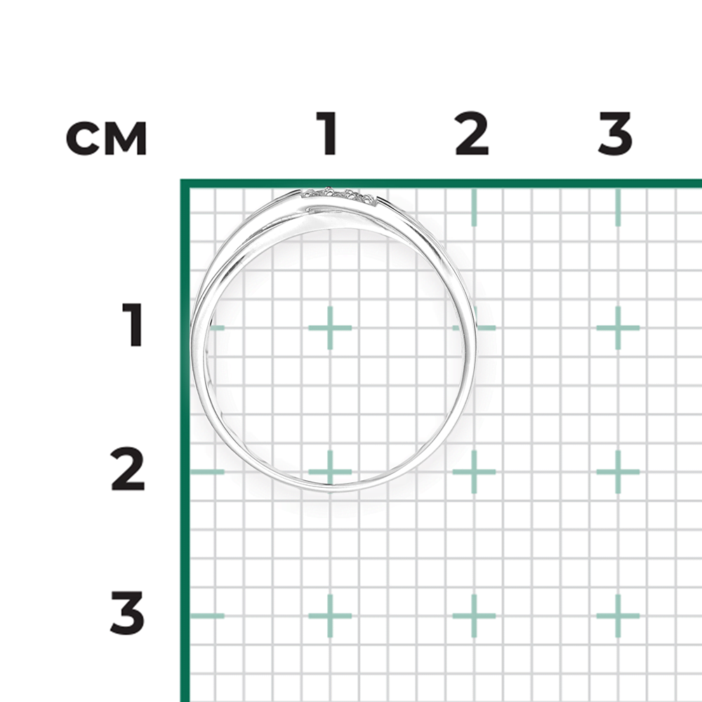 Кольцо из белого золота с бриллиантами 01-0470-00-101-1120-30