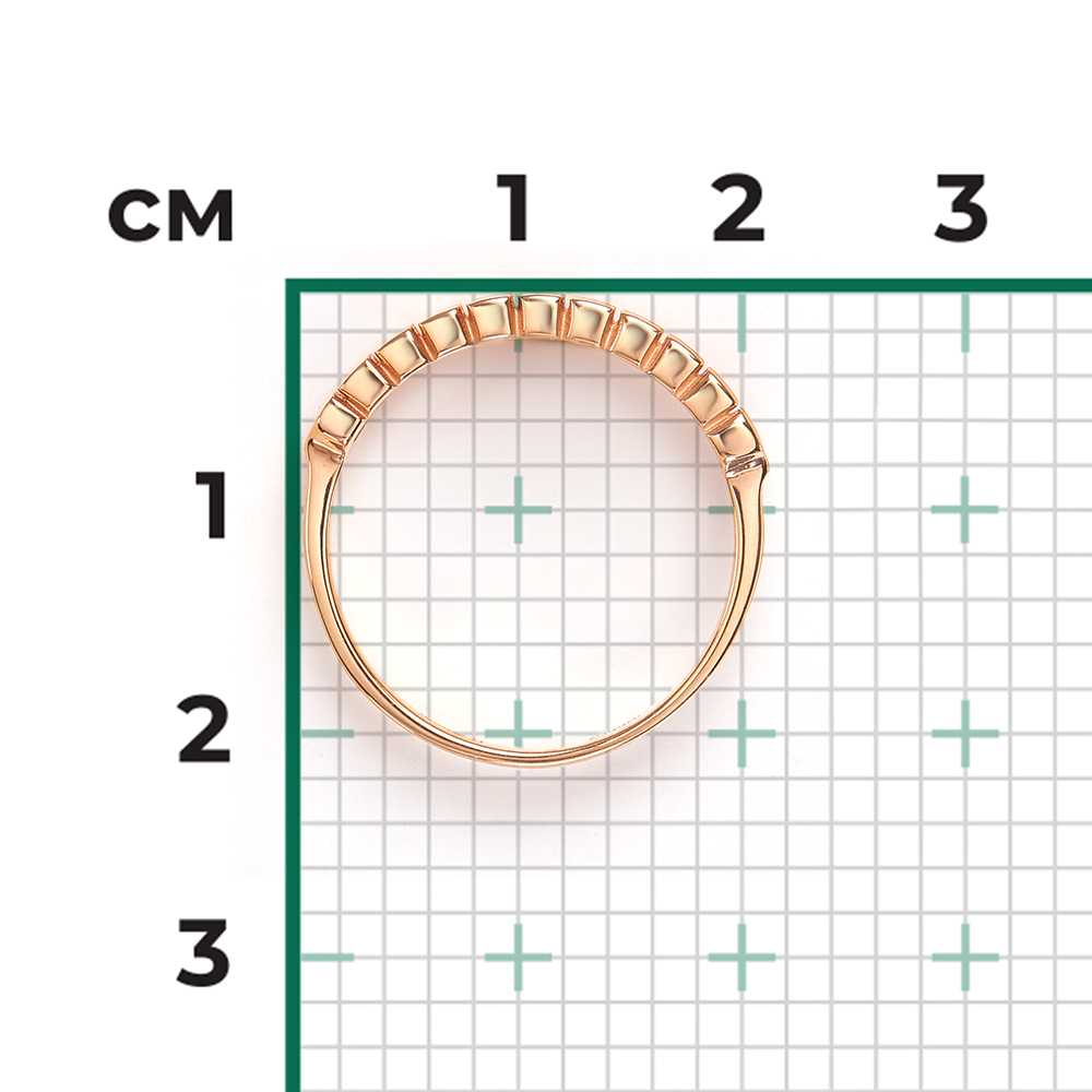 Кольцо из красного золота с бриллиантами 01-0479-00-101-1110-30