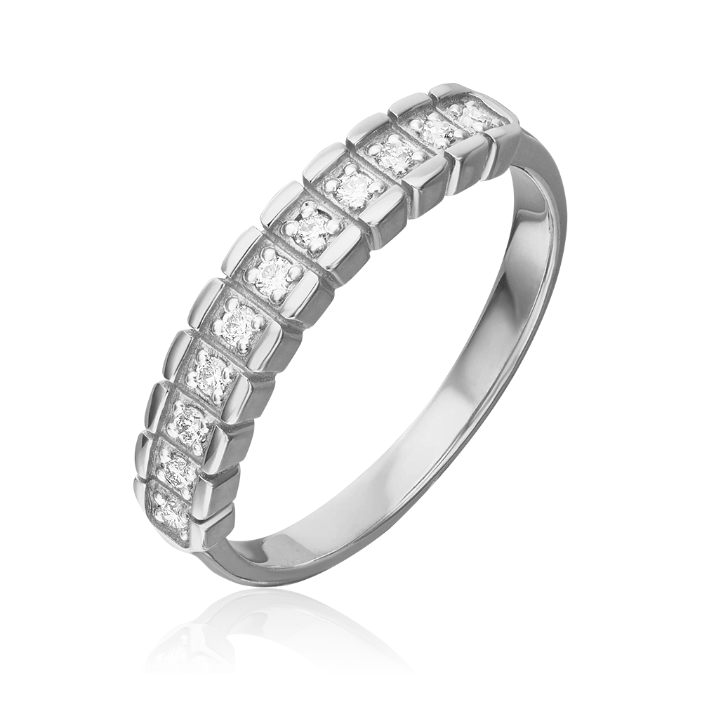 Кольцо из белого золота с бриллиантами 01-0480-00-101-1120-30