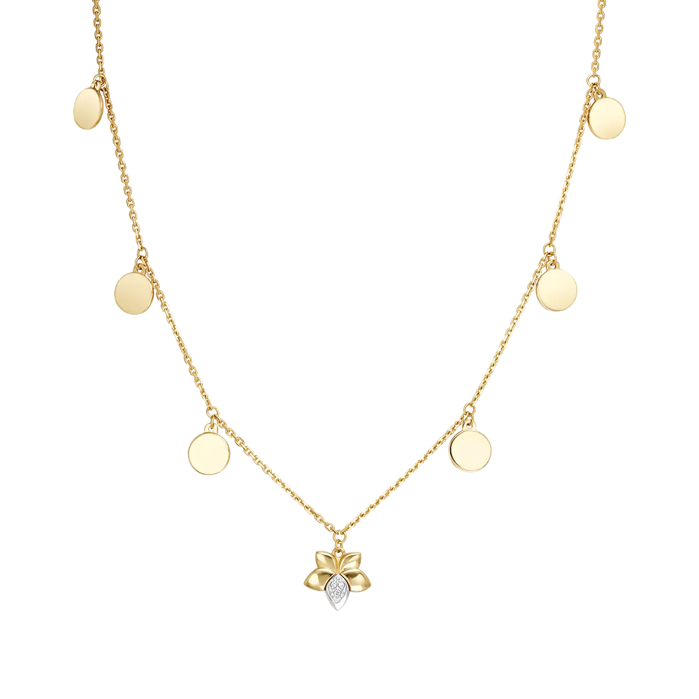 Колье из комбинированного золота с бриллиантами 07-0252-00-101-1121