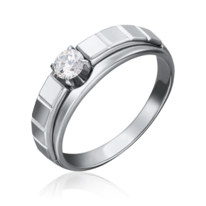Кольцо из белого золота с бриллиантом 01-5179-00-101-1120-30