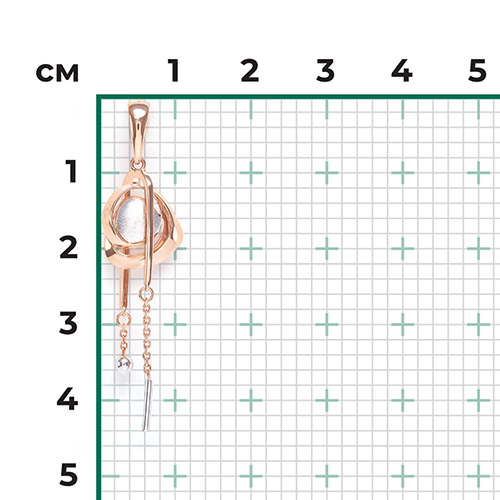 Подвеска из комбинированного золота 03-2955-00-000-1111-48