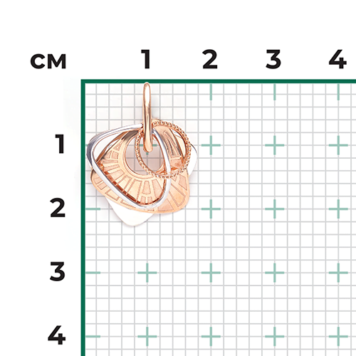 Подвеска из комбинированного золота 03-2924-00-000-1111-48