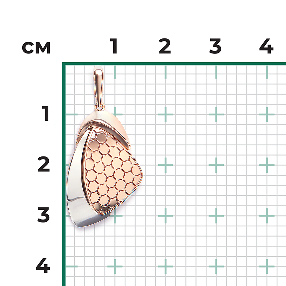 Подвеска из комбинированного золота 03-3483-00-000-1111