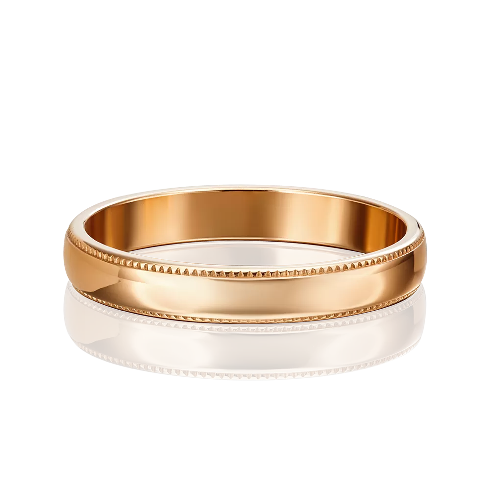 Обручальное кольцо из красного золота 01-3237-00-000-1110-18