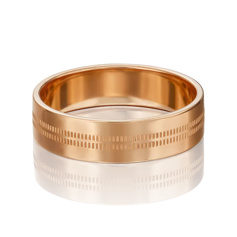 Обручальное кольцо из красного золота 01-3243-00-000-1110-18