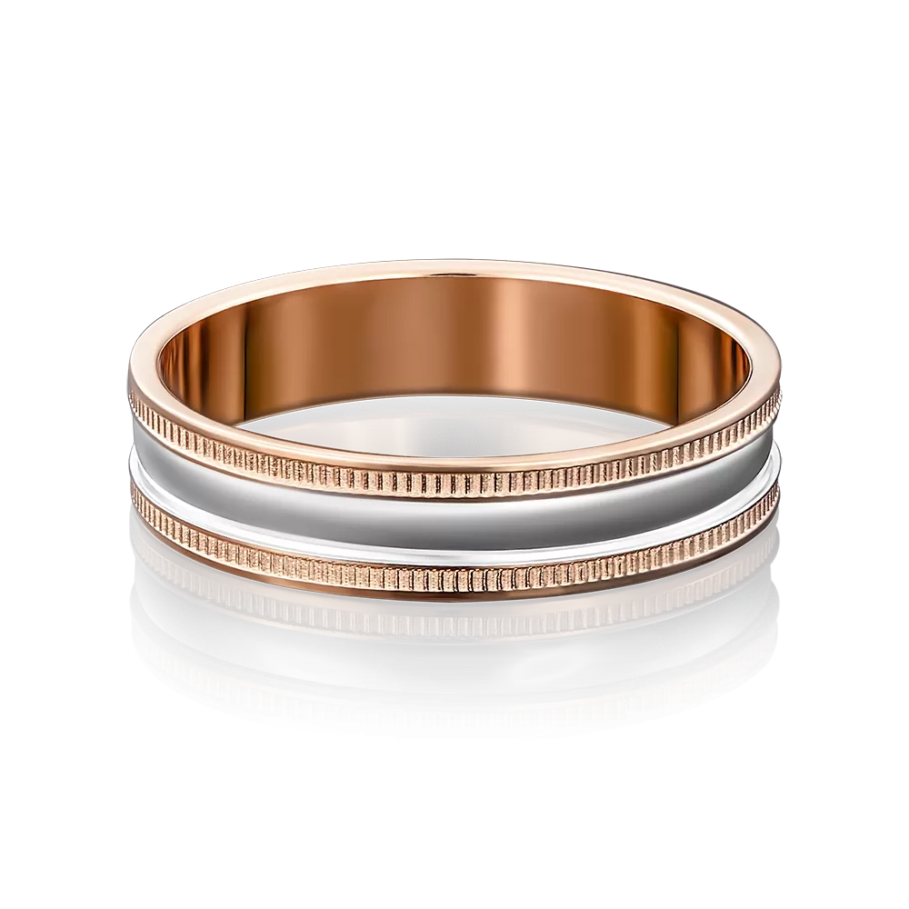 Обручальное кольцо из комбинированного золота 01-3245-00-000-1111-39