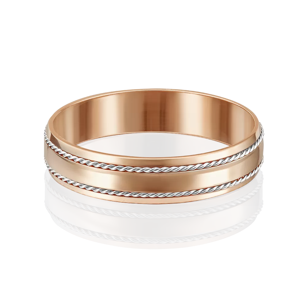 Обручальное кольцо из комбинированного золота 01-5246-00-000-1111-39