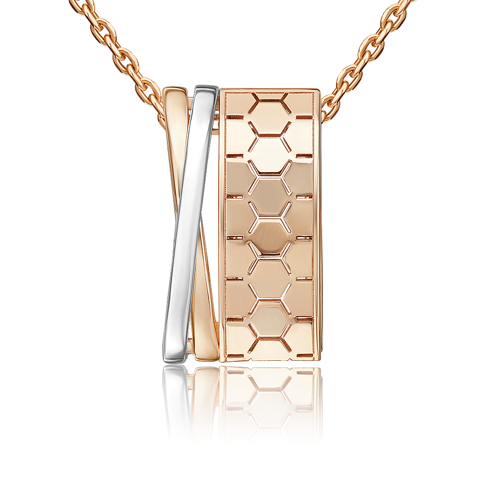 Подвеска из комбинированного золота 03-3477-00-000-1111