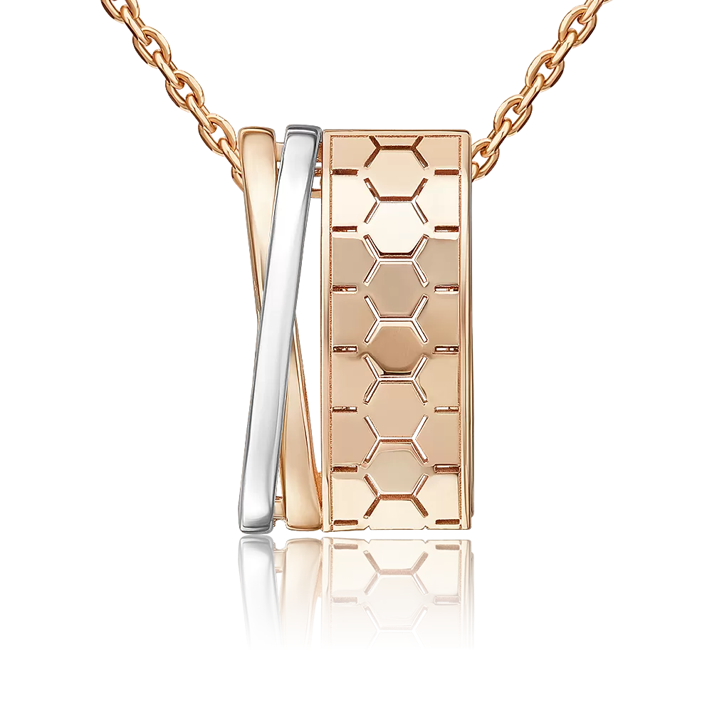 Подвеска из комбинированного золота 03-3477-00-000-1111