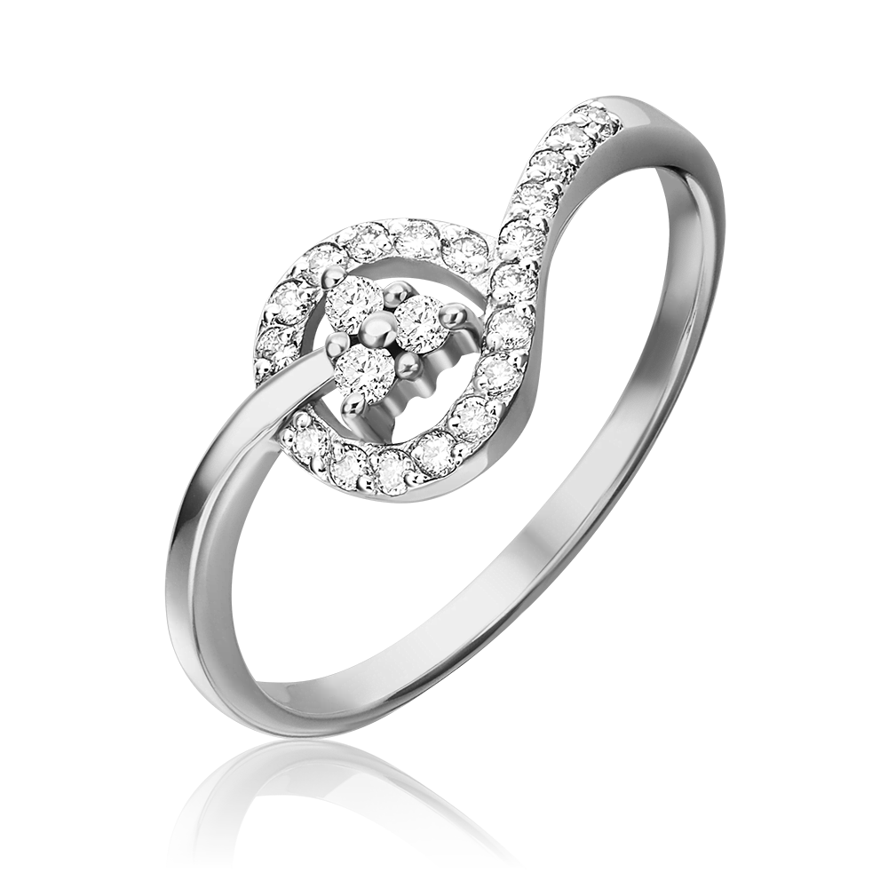 Кольцо из белого золота с бриллиантами 01-0673-00-101-1120-30