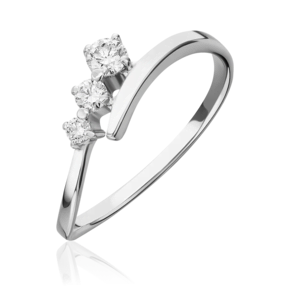 Кольцо из белого золота с бриллиантами 01-0683-00-101-1120-30