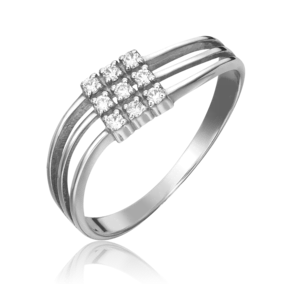 Кольцо из белого золота с бриллиантами 01-0685-00-101-1120-30