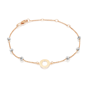 Браслет «Буква О» из комбинированного золота 05-0849-О-000-1111