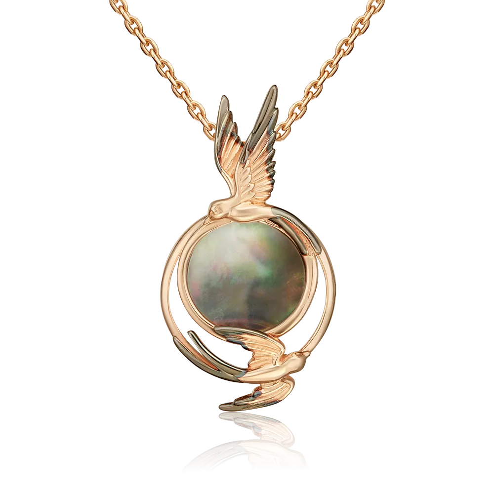 Подвеска «Перед грозой» из красного золота с перламутром 03-3599-00-746-1110