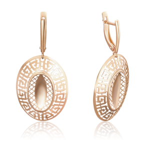 Серьги с английским замком из красного золота 02-3788-00-000-1110-65