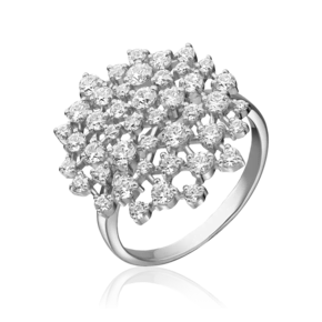 Кольцо из серебра с фианитами 01-3665-00-401-0200