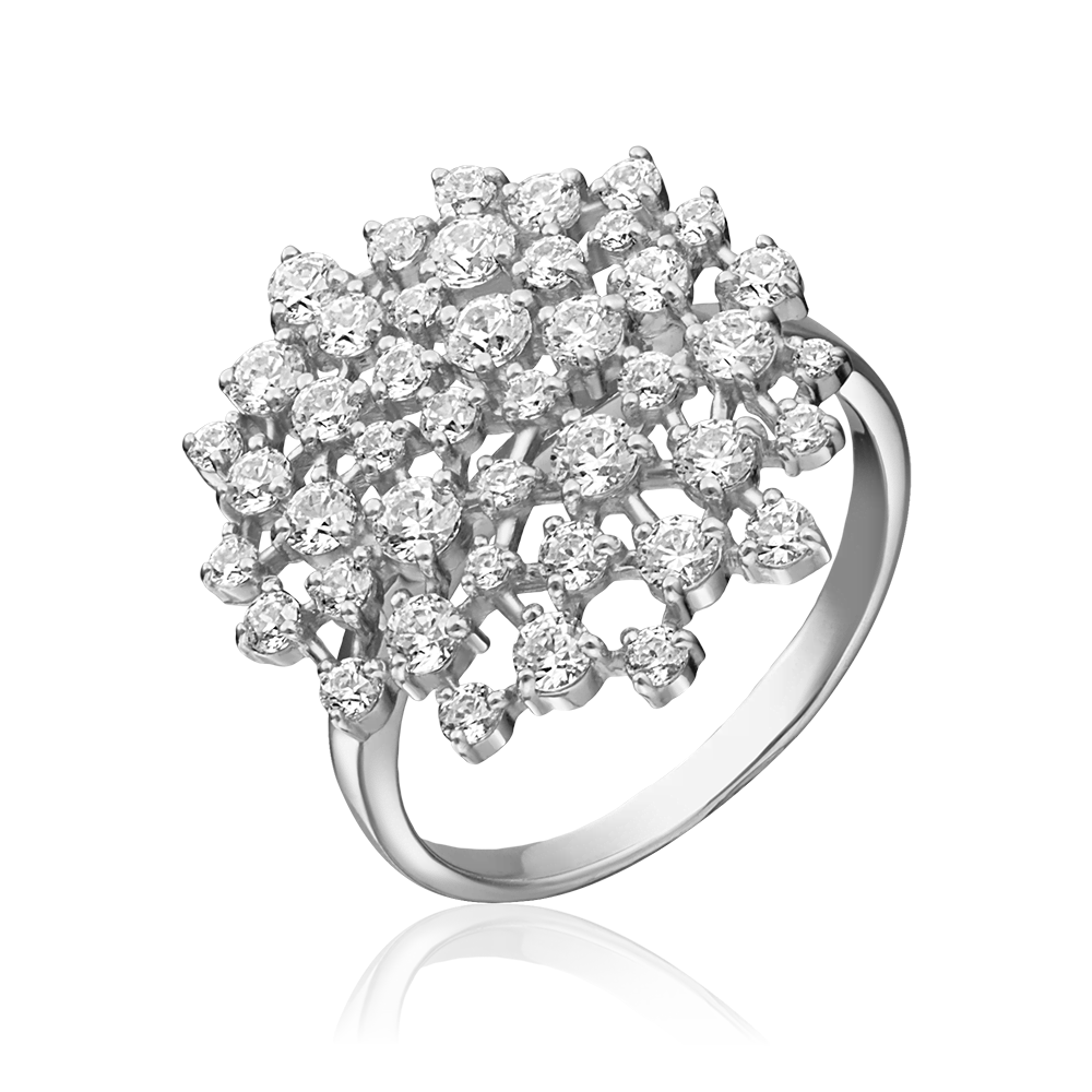 Кольцо из серебра с фианитами 01-3665-00-401-0200