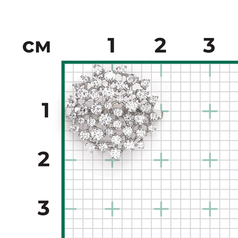 Кольцо из серебра с фианитами 01-3665-00-401-0200