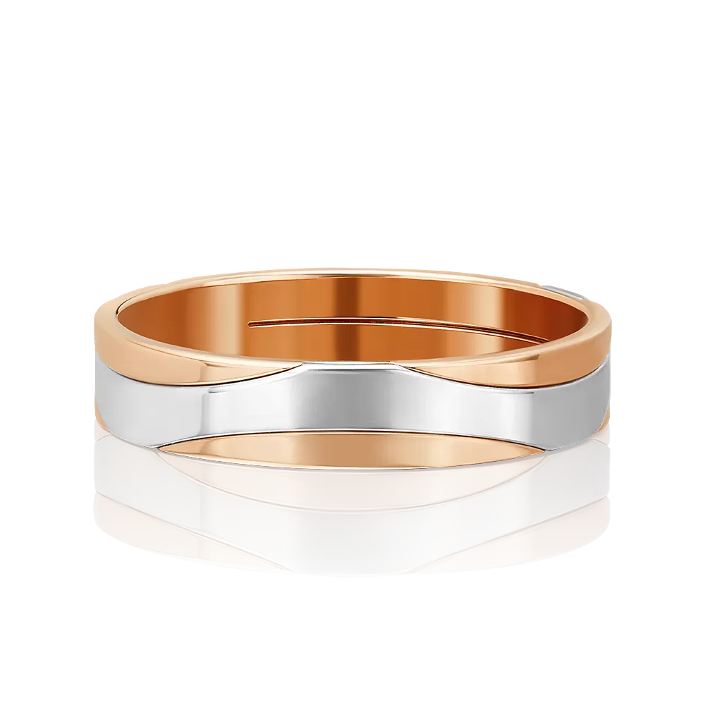 Обручальное кольцо из комбинированного золота 01-5692-00-000-1111