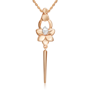 Подвеска из комбинированного золота с бриллиантами 03-3360-00-101-1111