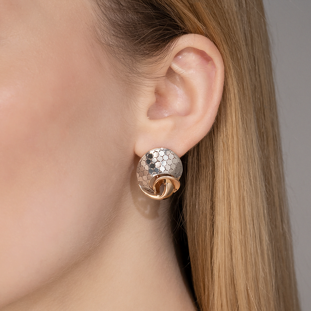 Серьги из комбинированного золота 02-5270-01-000-1111