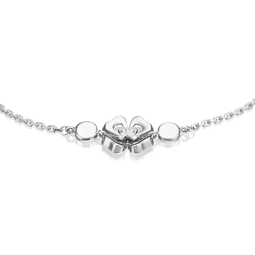 Браслет «Клевер. Незабываемые моменты» из белого золота с бриллиантами 05-0695-00-101-1120