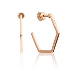 Серьги-пусеты из красного золота 02-4521-00-000-1110-02