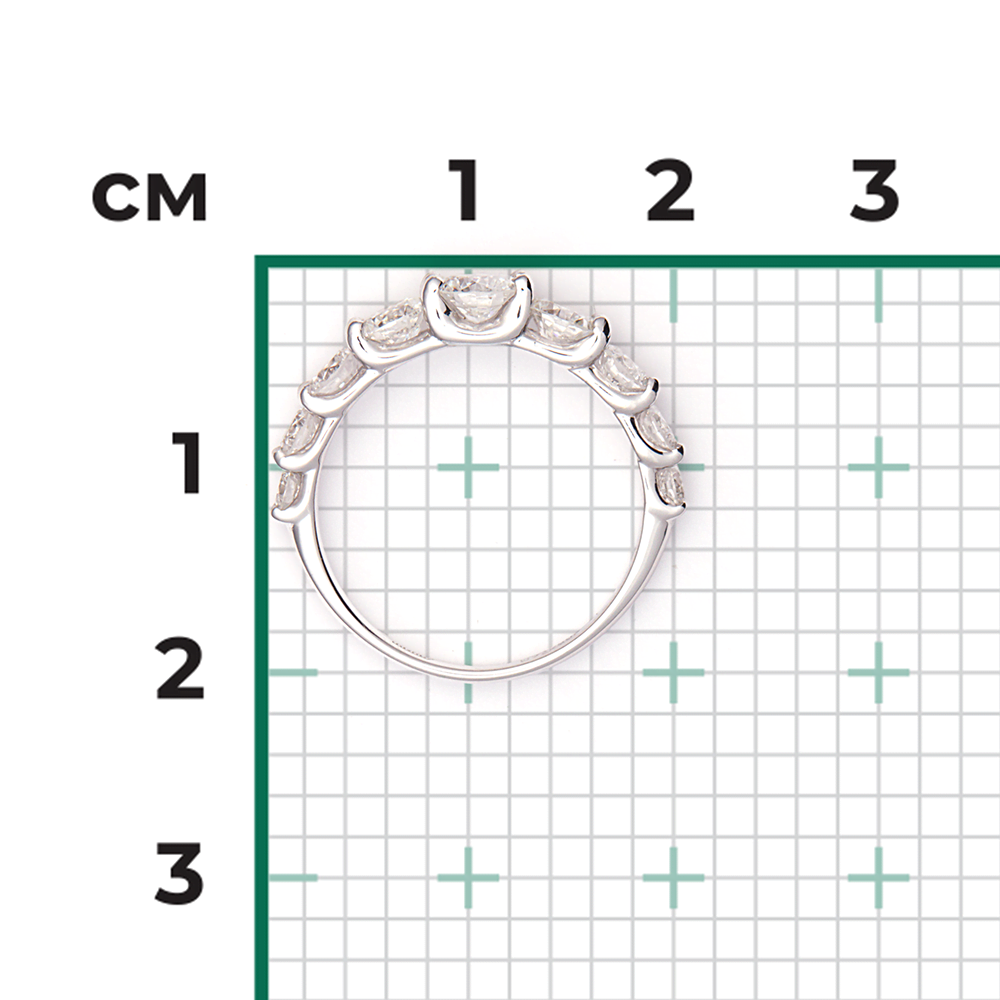 Кольцо из белого золота с бриллиантами 01-1358-00-101-1120-30